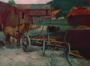 Bahía de Sandvik (Sandviksbukta) de Hjalmer Eilif Emanuel Peterssen
