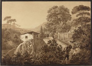 Paisaje Italiano con un Molino de Agua de Hélène Boutourlin