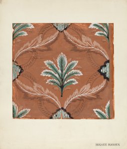Papel tapiz, c. 1939 de Holger Hansen