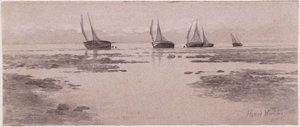 Barcos en las marismas de Homer Dodge Martin