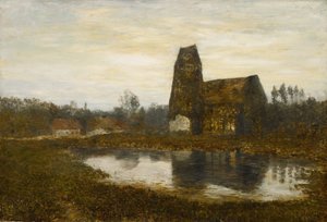Iglesia de Criqueboeuf, Normandía de Homer Dodge Martin