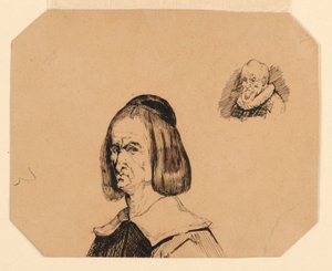 Cabezas de dos hombres, al estilo de Frans Hals de Homer Dodge Martin