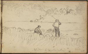 Dos hombres pescando de Homer Dodge Martin