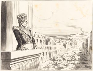 En Nápoles - El mejor de los reyes... (1ª placa) de Honoré Daumier
