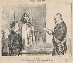 En el ayuntamiento... de Honoré Daumier