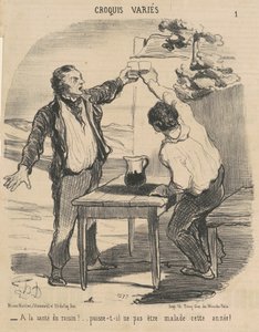 ¡A la salud de la uva!... de Honoré Daumier