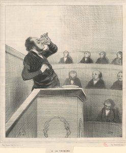 En la tribuna de Honoré Daumier