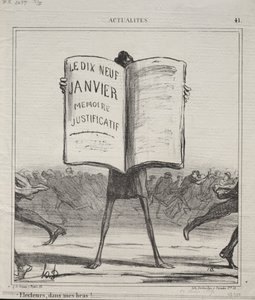 Actualidades (No. 41): ¡Electores, en mis brazos!... de Honoré Daumier