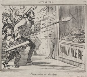 Actualidades (No. 557): La insurrección de los pasteleros de Honoré Daumier
