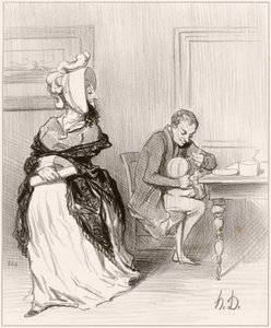 Adiós, mi querido, voy a casa de mis editores... de Honoré Daumier