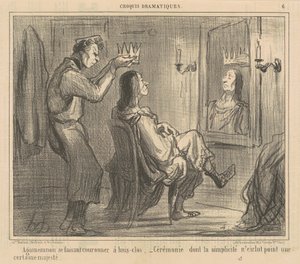 Agamenón coronado a puerta cerrada de Honoré Daumier