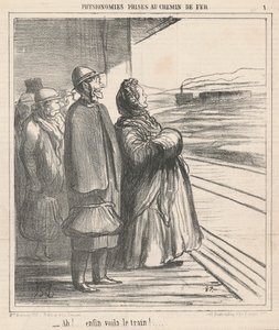 ¡Ah! Finalmente, ahí está el tren... de Honoré Daumier