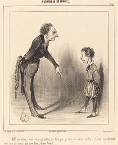 ¡Ah! monstruo, te permites... de Honoré Daumier