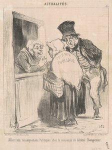 Buscando información política... de Honoré Daumier