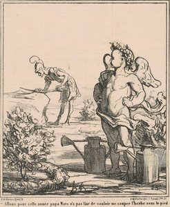 Vamos para el año papá marzo... de Honoré Daumier