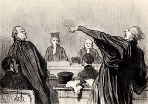 Un abogado que evidentemente está completamente convencido, 1845
