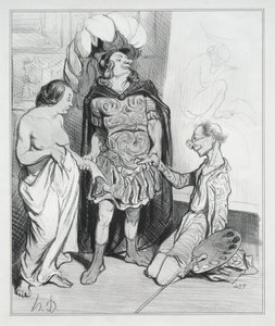Apeles y Campaste de Honoré Daumier