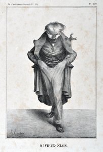 Serie Celebrites de la Caricature: M. Vieux-Niais. MUSEO DE BELLAS ARTES - PALAIS LONGCHAMP, MARSELLA de Honoré Daumier