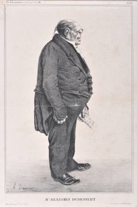 Serie Celebrites de la Caricature "M. Benjamin Dudessert"