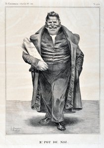 Serie Celebrites de la Caricature “M.Pot de Naz” de Honoré Daumier