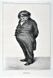 Obra de Honoré Daumier (1808-1879). Charivari data de 1833: Serie Celebridades de la Caricatura “M. Plum” MUSEO DE BELLAS ARTES - PALACIO LONGCHAMP, MARSELLA de Honoré Daumier