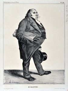 Obra de Honoré Daumier (1808-1879). Charivari data de 1833: Serie Celebridades de la Caricatura “M. Barthe” MUSEO DE BELLAS ARTES - PALACIO LONGCHAMP, MARSELLA