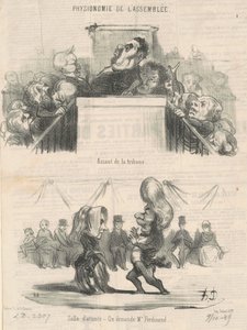 Asalto a la tribuna de Honoré Daumier