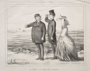 En Varenne-Saint-Maur: ¡Mira! Aquí está, mi casa en el campo, 1862 de Honoré Daumier