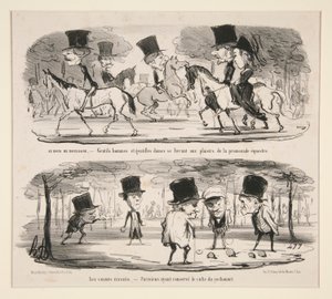 En el Bois de Boulogne de Honoré Daumier
