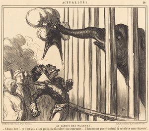 En el Jardín de las Plantas de Honoré Daumier