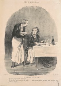 En el restaurante a 32 sous de Honoré Daumier