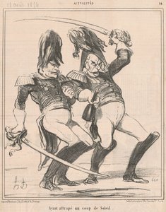 Habiendo atrapado una insolación de Honoré Daumier