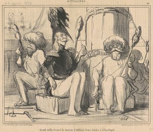 ¡Finalmente encontraron la manera de usar su tiempo libre! de Honoré Daumier