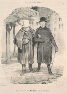 Habiendo sido parte de los muscadins bajo el directorio de Honoré Daumier