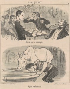 Bostezando para no aburrirse de Honoré Daumier