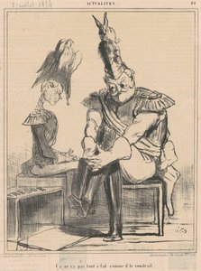 Ca ne va pas ... comme il le voudrait de Honoré Daumier