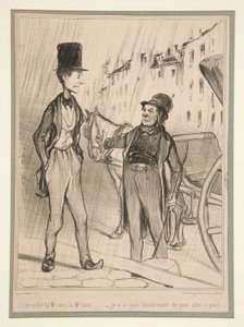 Cabriolet la M de Honoré Daumier