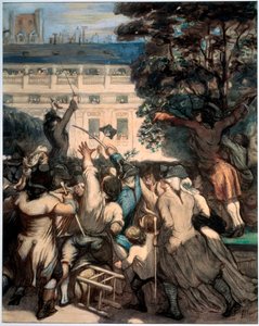 Camille Desmoulins en los Jardines del Palais Royal, 1848-1849