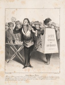 Caricaturana: Pl. 14, Robert Macaire Librero, 183 de Honoré Daumier