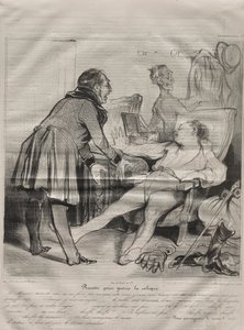 Caricaturana, plate 72: Recipe to Cure Colic de Honoré Daumier