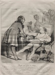 Caricaturana, lámina 72: Receta para curar el cólico, 14 de enero de 1838 de Honoré Daumier