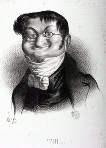 Caricatura de Adolphe Thiers (1797-1877), estadista francés. Dibujo de Honoré Daumier (1808-1879). Museo Arbaud. de Honoré Daumier