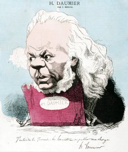 Caricatura de Honoré Daumier (1808-1879), grabador, pintor y escultor francés. Grabado por P. Bernais. Dim: 33x30cm. Museo Arbaud. de Honoré Daumier