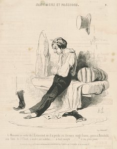 Este señor, al salir del estaminet ... de Honoré Daumier