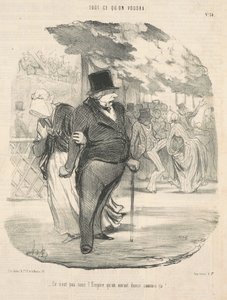 ¡No es bajo el imperio que se habría bailado así! ... de Honoré Daumier
