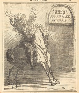 Este pobre Luis XIV no puede creer lo que ve de Honoré Daumier