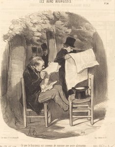Lo que el burgués ha acordado llamar una... distracción de Honoré Daumier