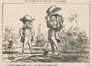 Es muy agradable jardinear de Honoré Daumier