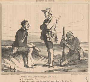 Está bien decidido... ¡No cazaré más con ustedes! de Honoré Daumier