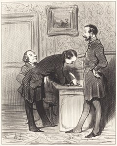 Es porque es tu amigo... de Honoré Daumier